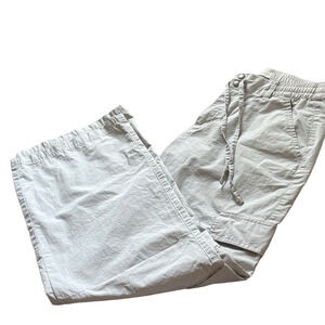 Women's Casual Light Gray Wide Leg Cargo Pants